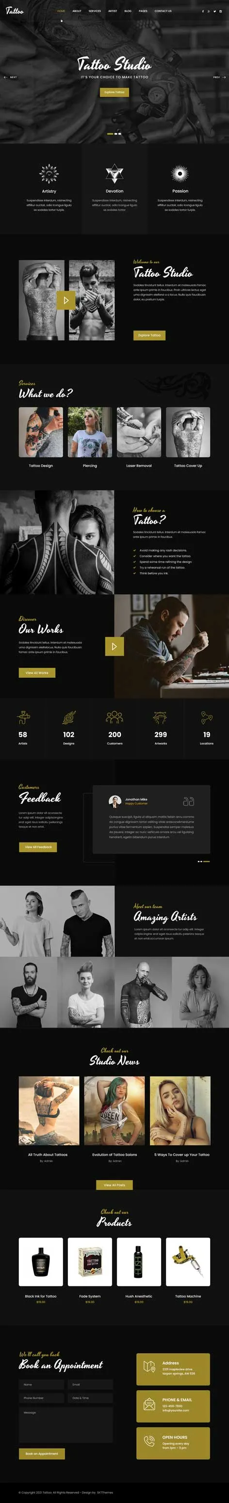 Visual Artists WordPress Theme