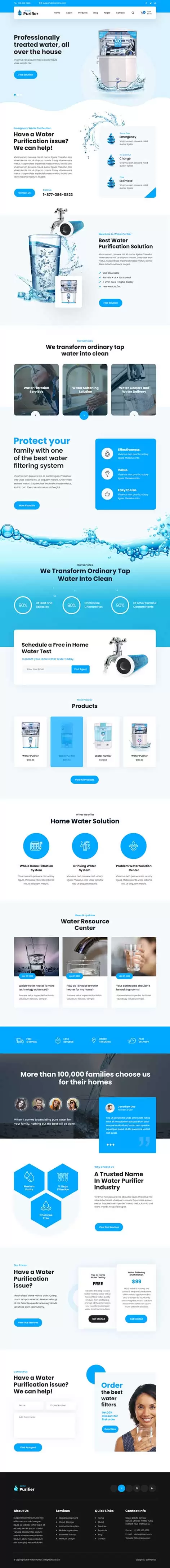 Water Delivery WordPress Theme
