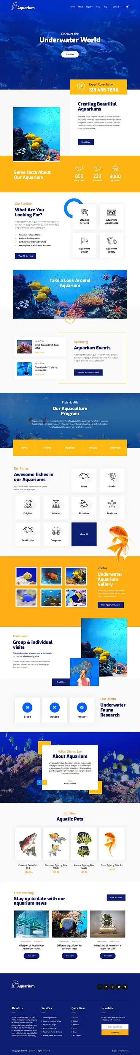 Water Production WordPress Theme