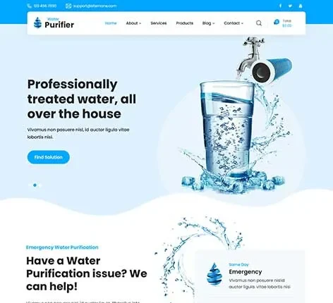 Water Testing Service WordPress Theme