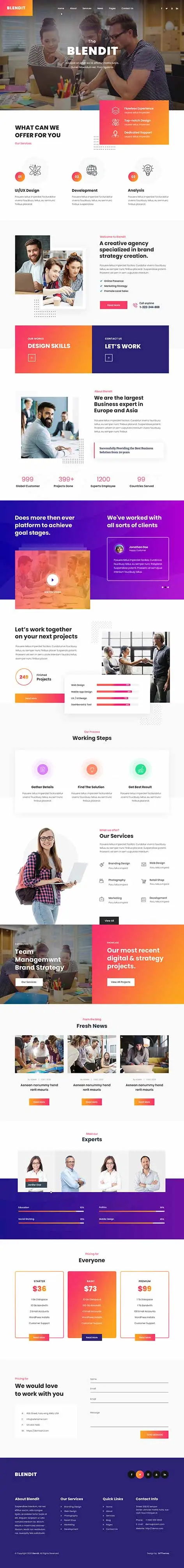 Web Services WordPress Theme