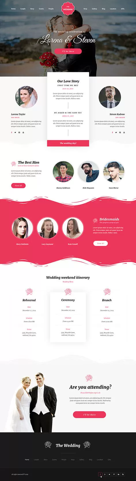 Wedding Photographer WordPress Theme