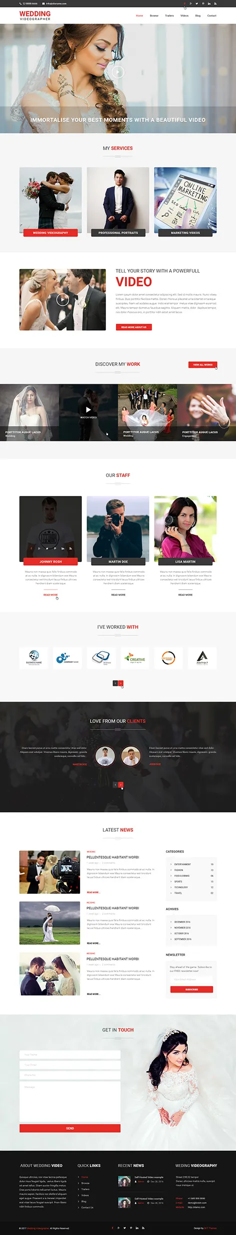 Wedding Photography WordPress Theme
