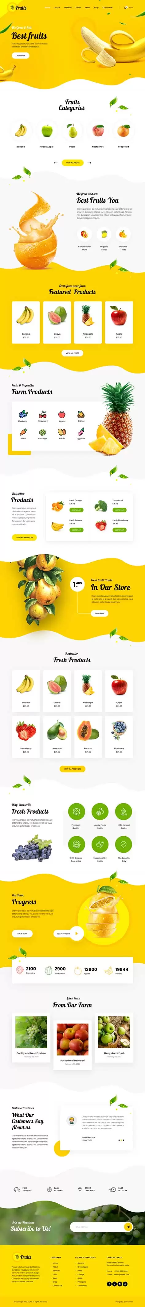 Yellow Palette WordPress Theme