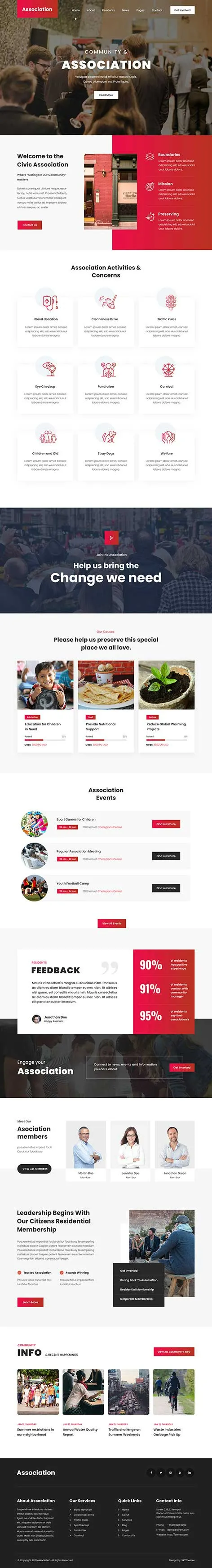 Association WordPress Theme designed for community organizations