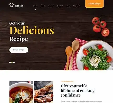 Free Author Website Template
