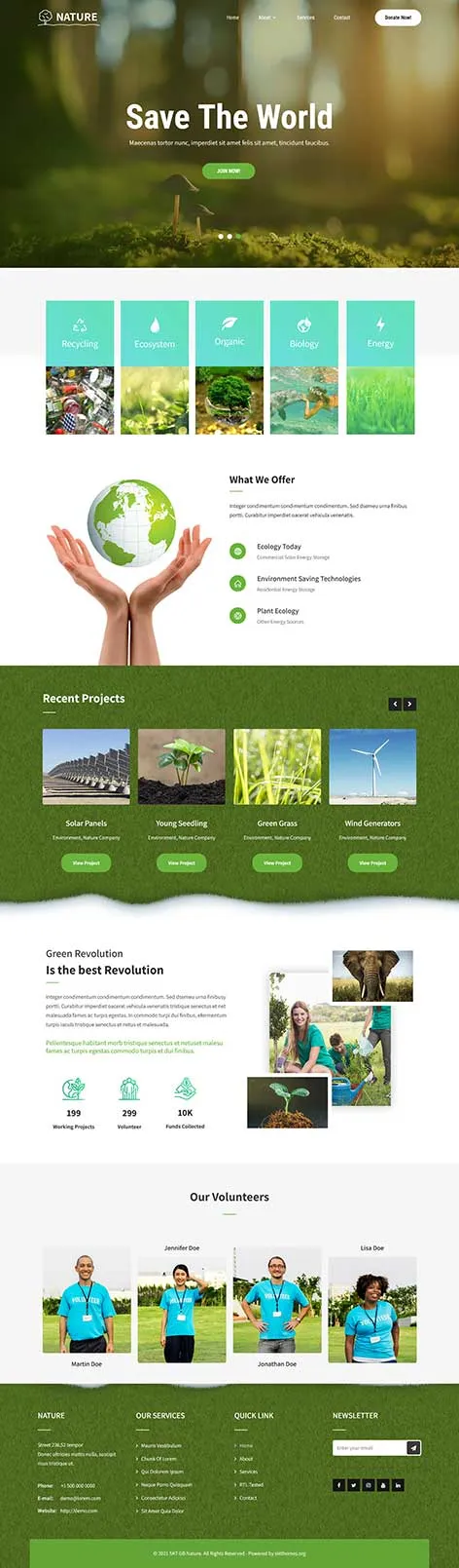 Greenhouse WordPress Theme