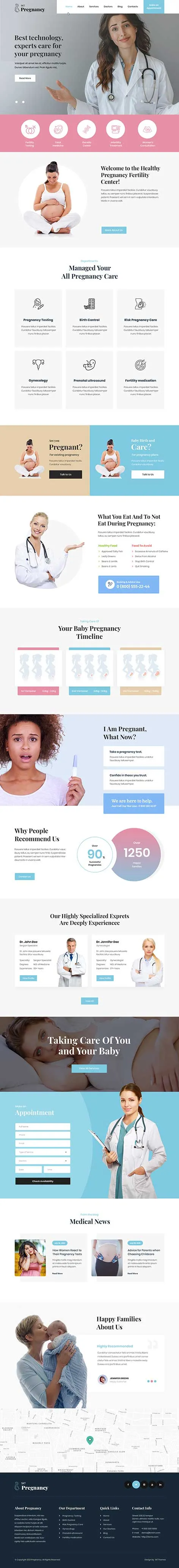 Gynecologist WordPress Theme