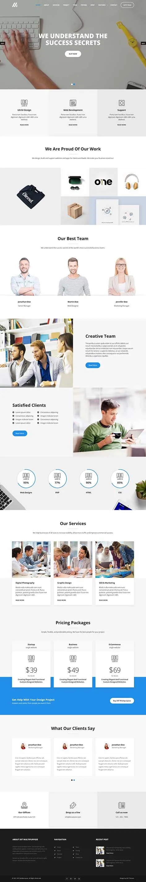 HTML WordPress Theme