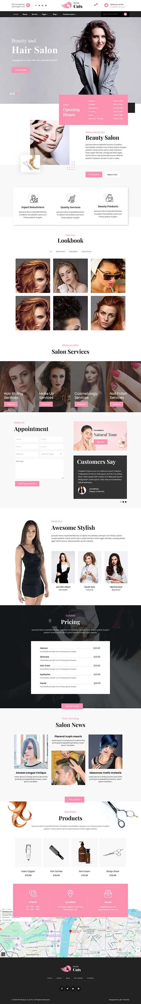 Hairdresser WordPress Theme