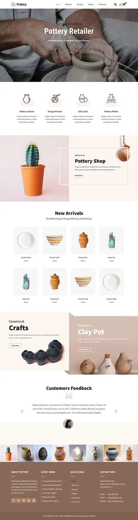 Handicraft Shop WordPress Theme