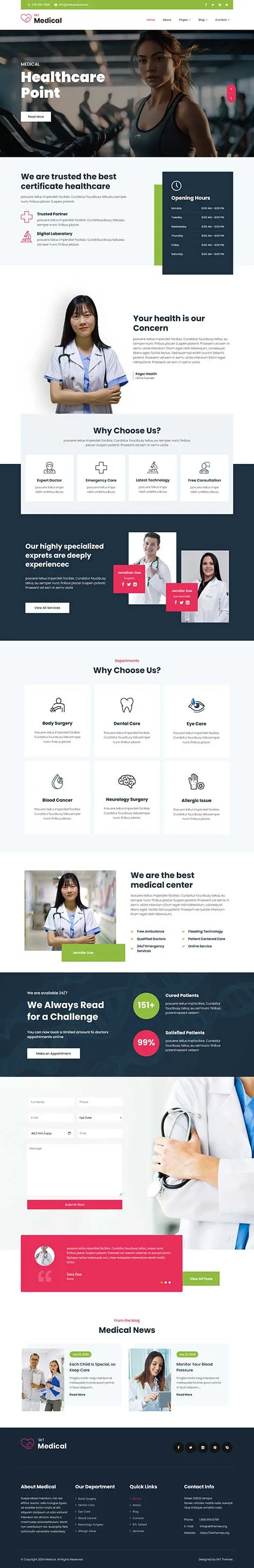 Health Blog WordPress Theme
