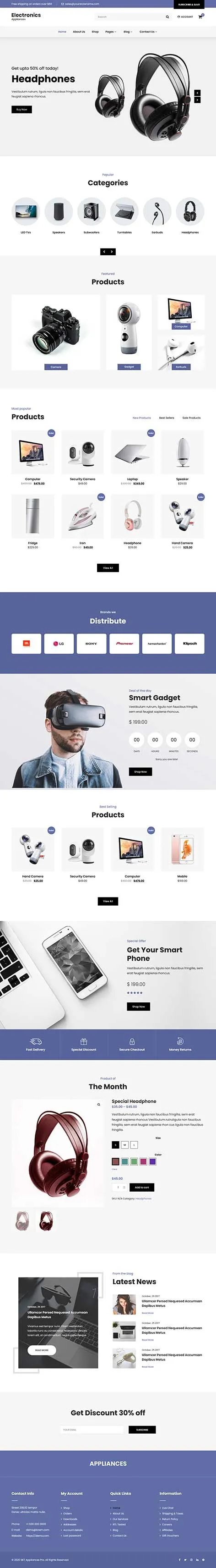 Home Automation WordPress Theme