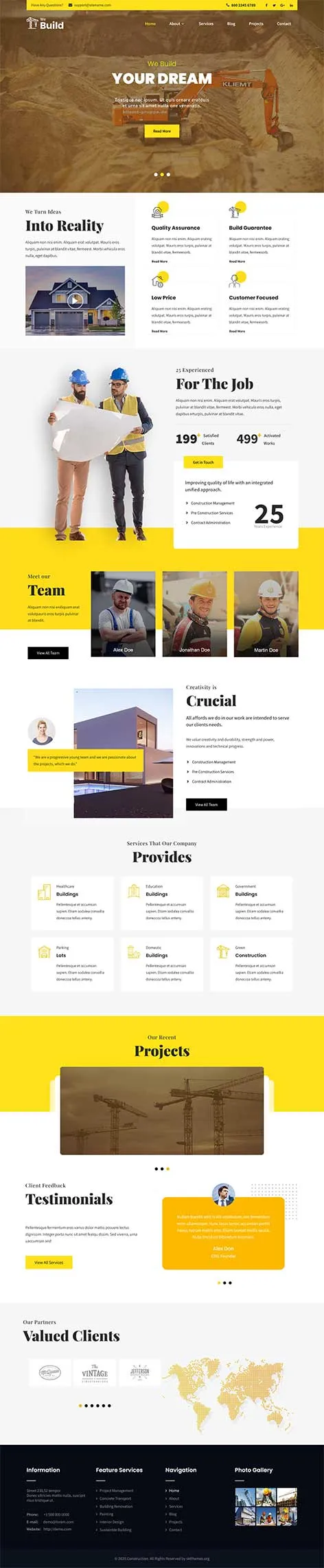 Home Builder WordPress Theme