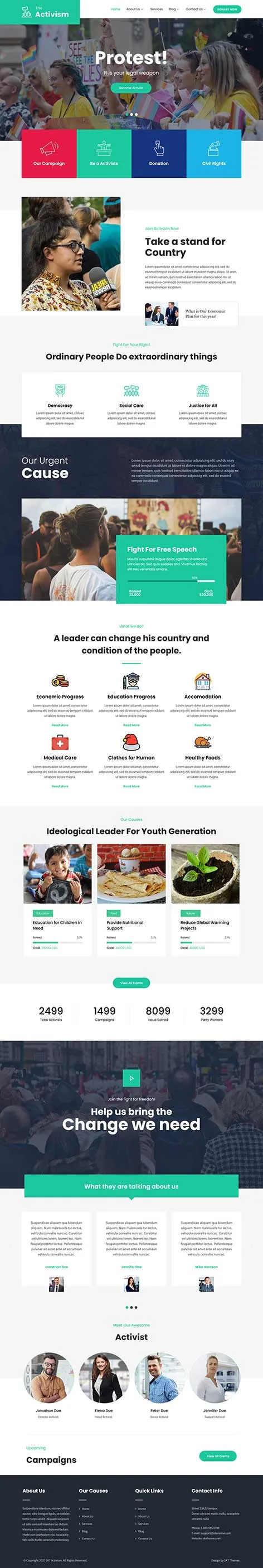 Human Rights WordPress Theme