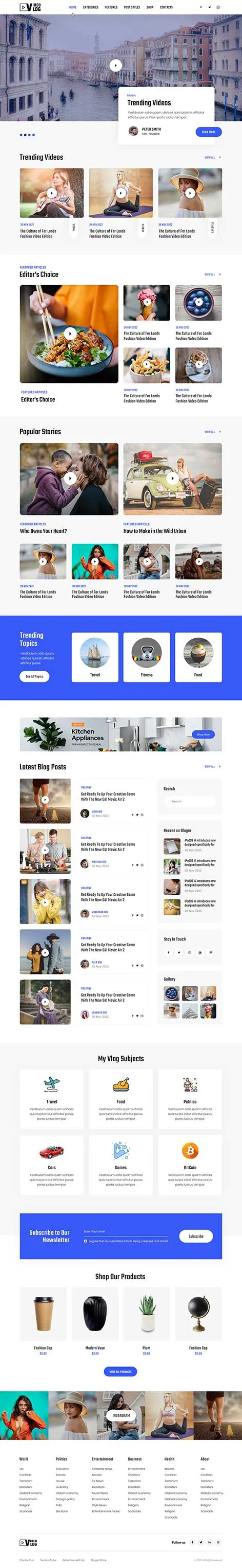 Infinite Scroll WordPress Theme