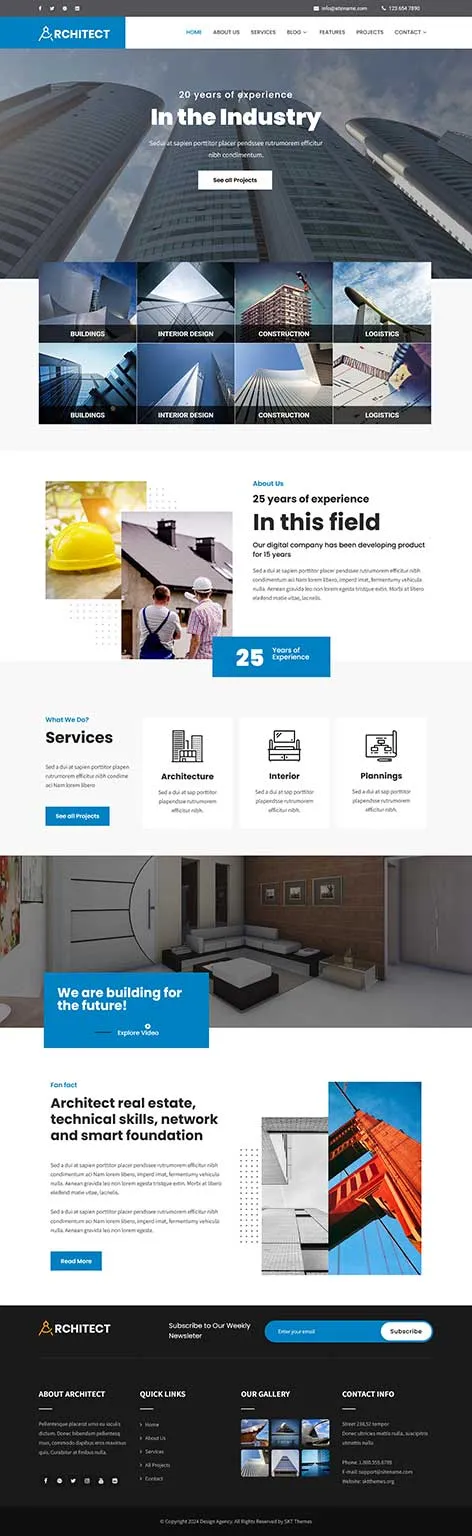 Interior Architecture WordPress Theme