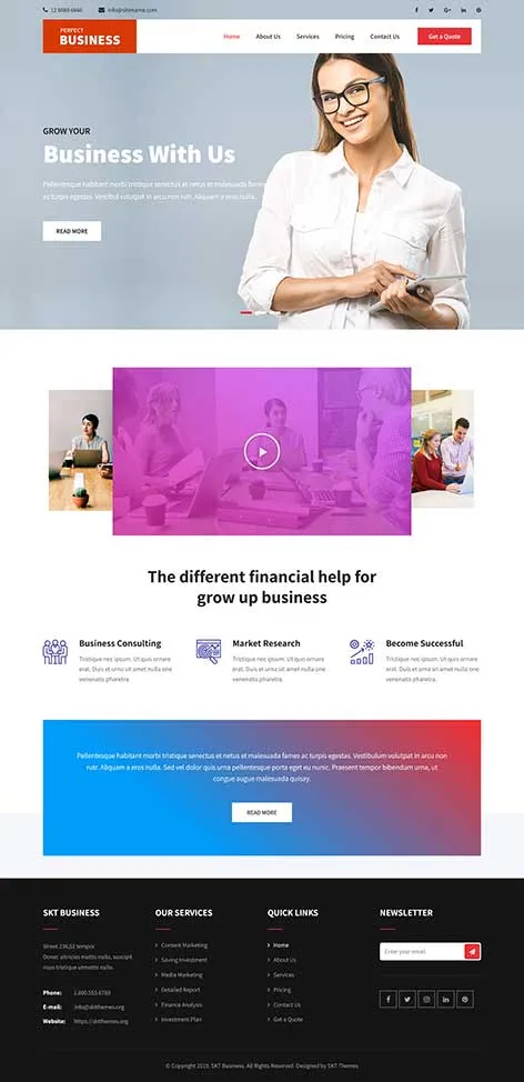 Investment Manager WordPress Theme