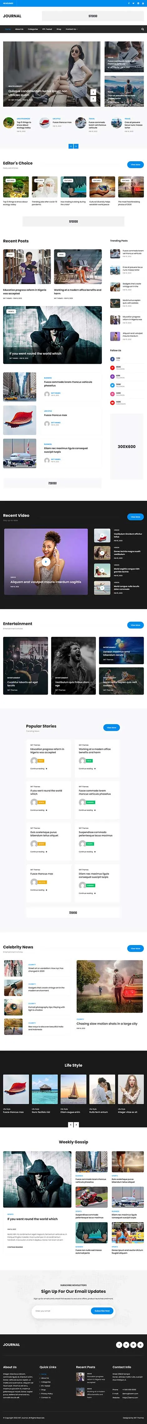 Journal WordPress Theme