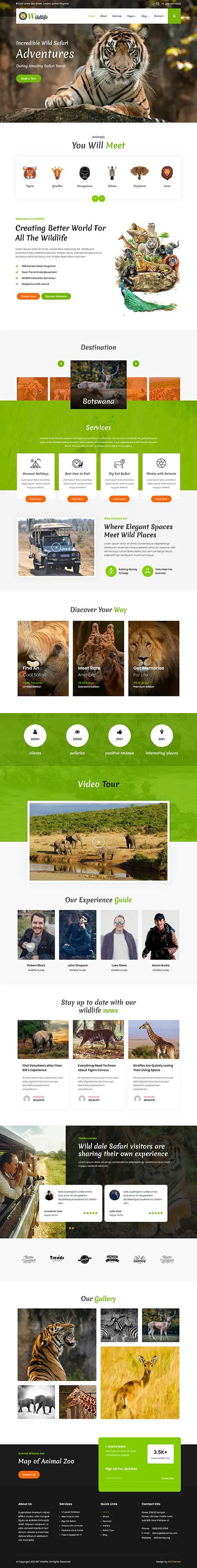 Jungle Safari WordPress Theme