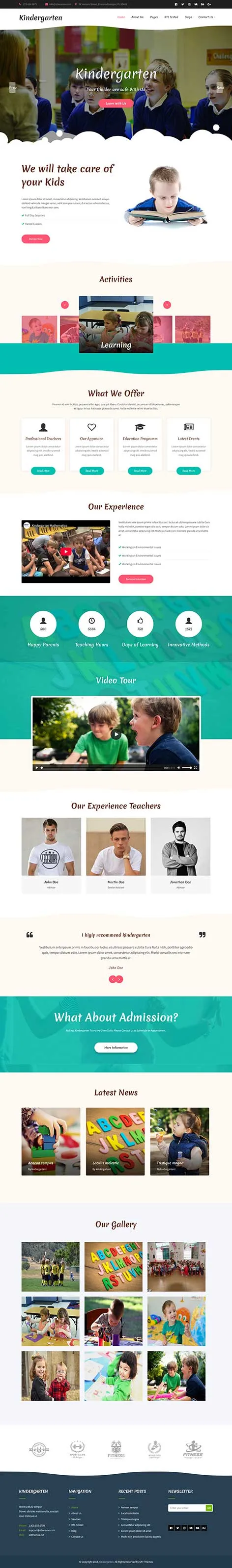 Kids Website Templates