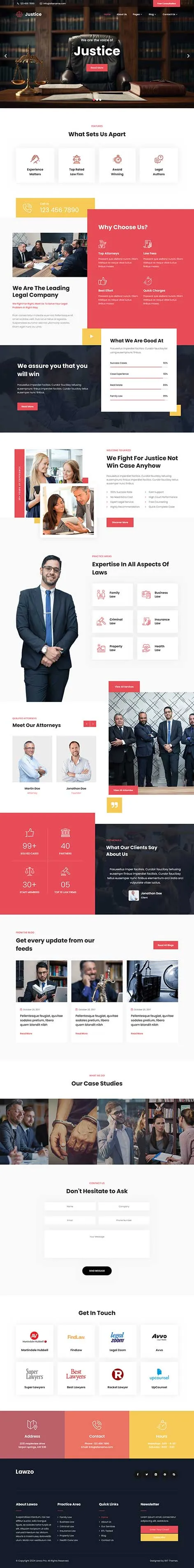 Law Firm Website Templates