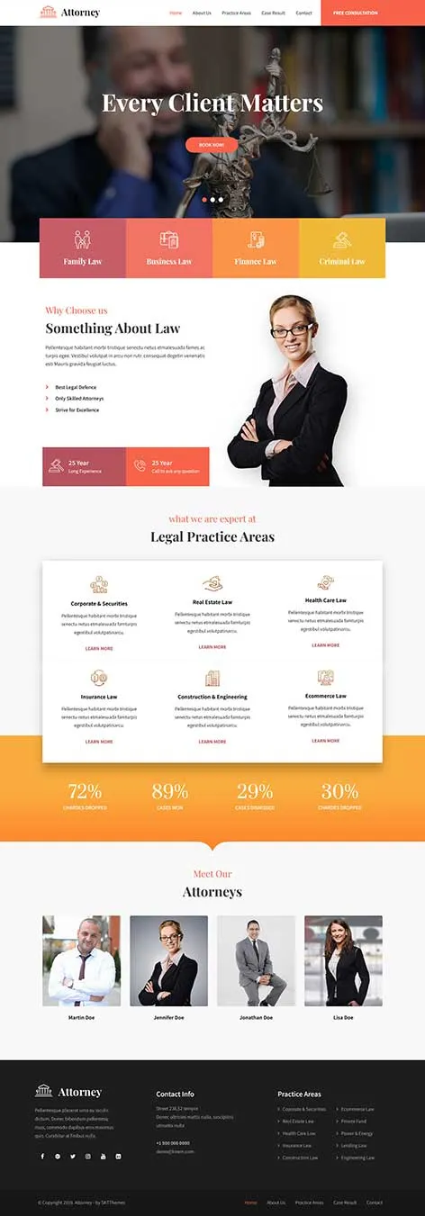 Law Office Wordpress Theme