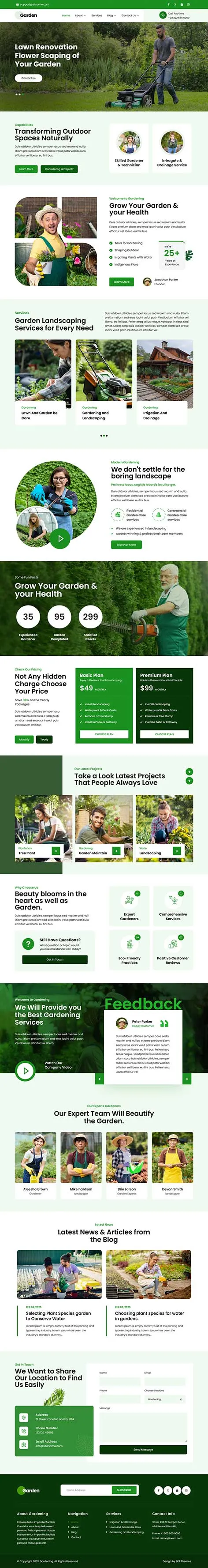 Lawn Mowing WordPress Theme