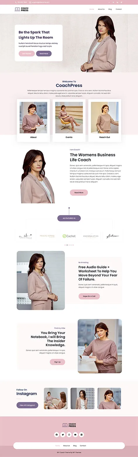 Life Coach WordPress Theme
