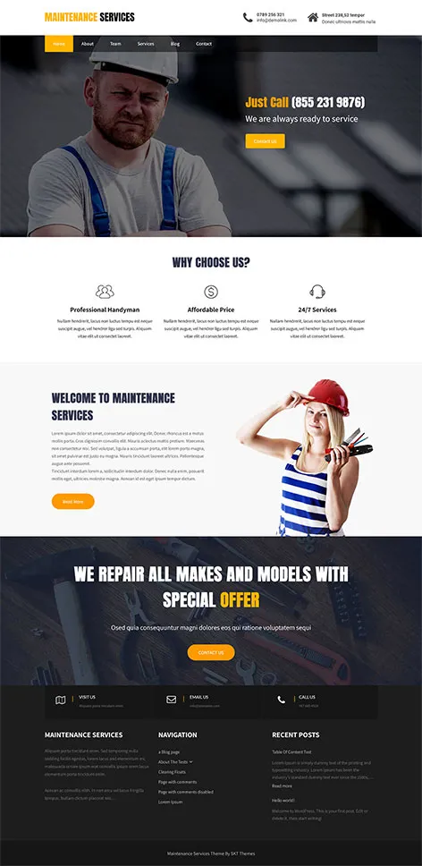 Local Service WordPress Theme