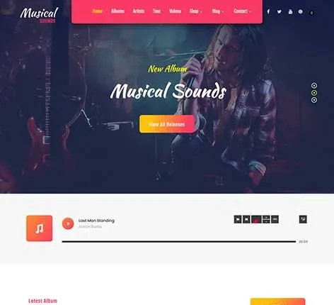 Lyrics WordPress Theme
