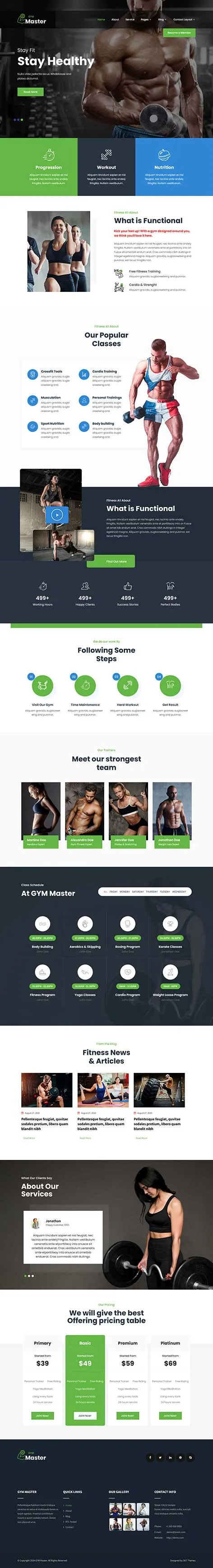 Masculine WordPress Theme