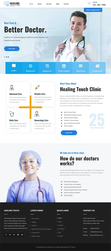 Medical Center WordPress Theme