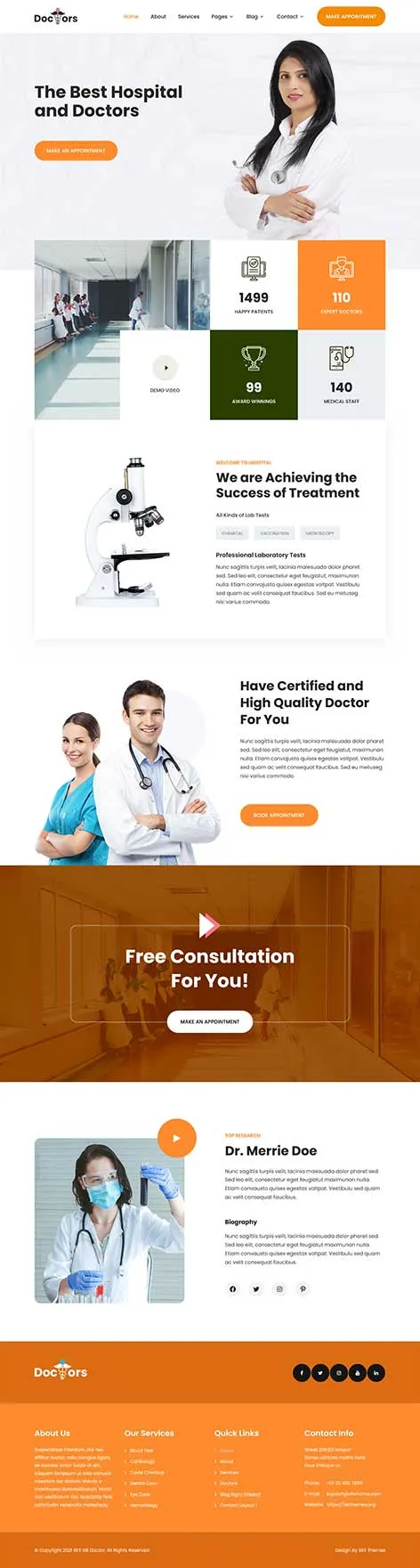 Medical Doctor WordPress Theme