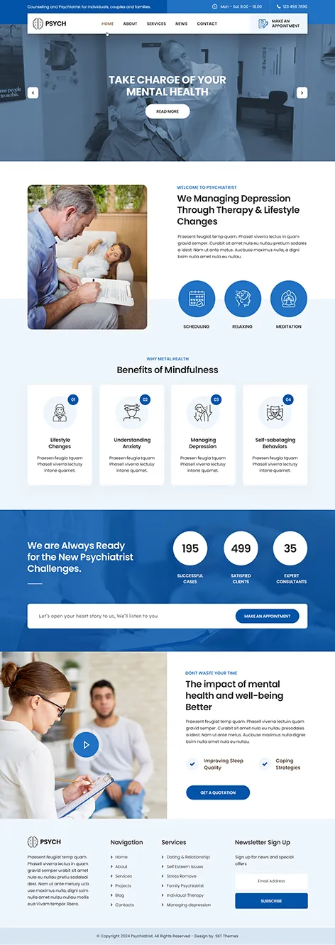 Mental Health WordPress Theme