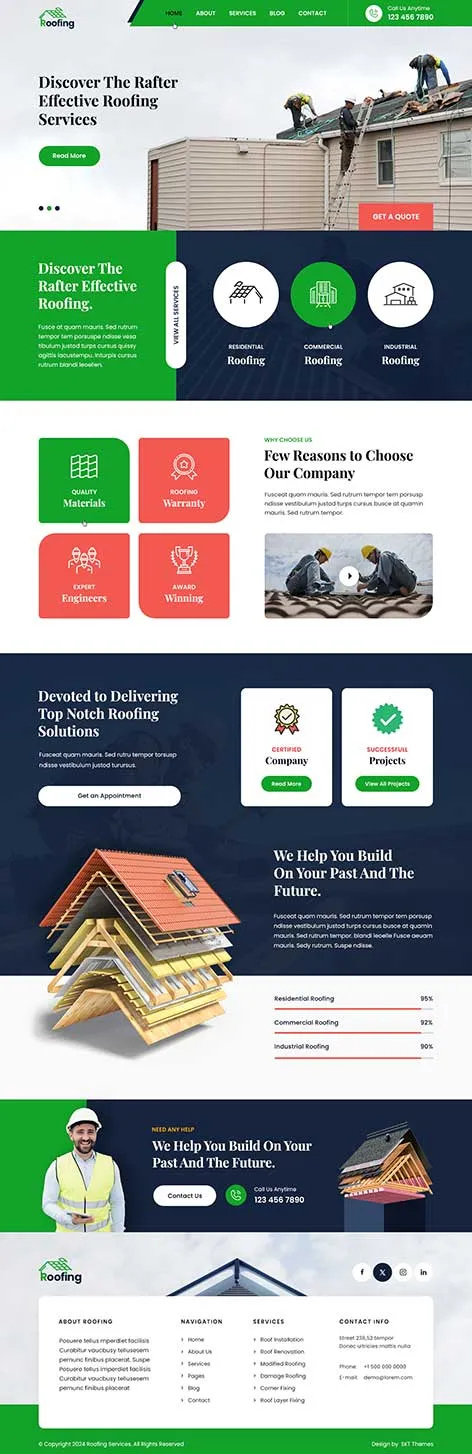 Metal Business WordPress Theme