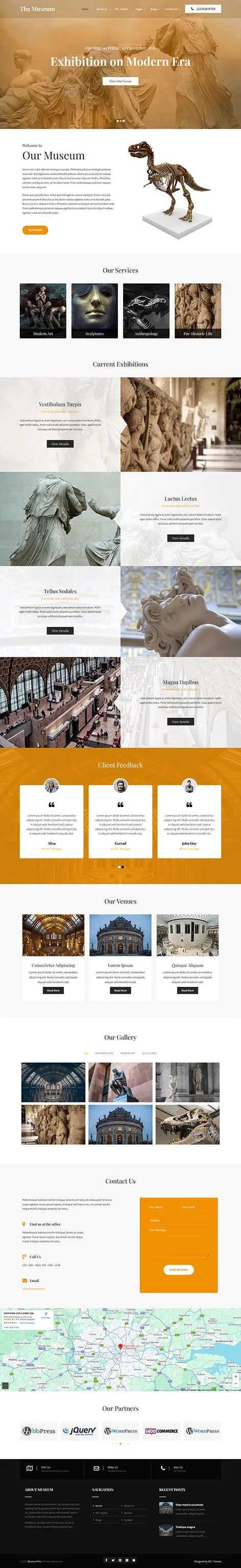 Museum WordPress Theme