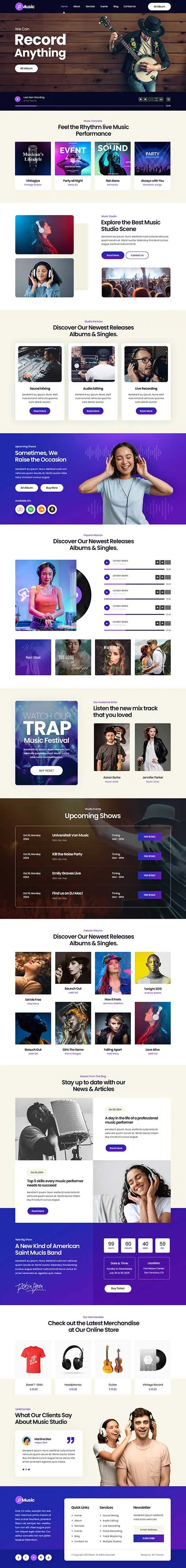 Music Composer WordPress Theme