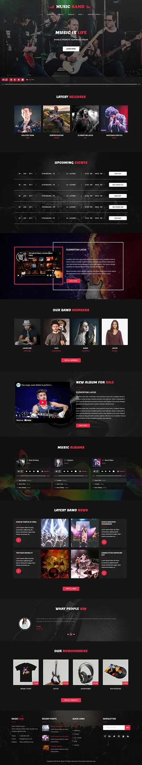 Music School WordPress Theme