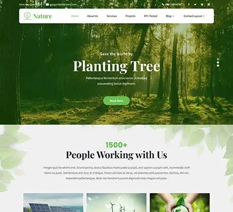 Nature Website Template