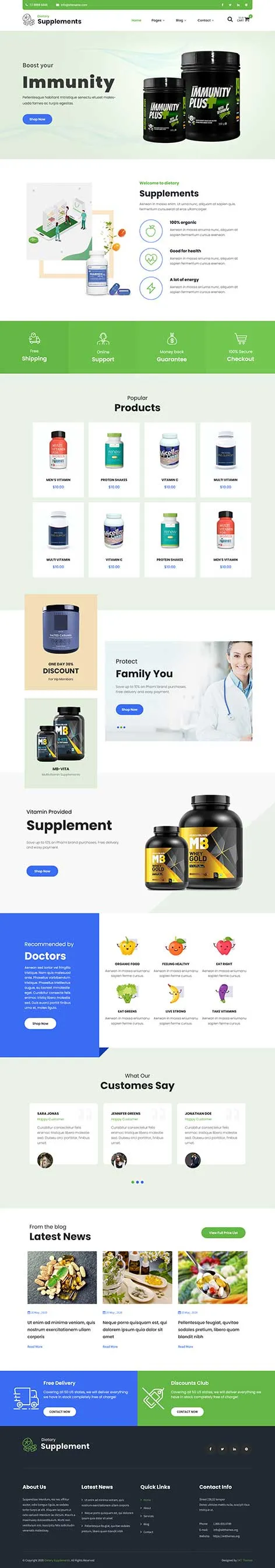 Nutrigen WordPress Theme