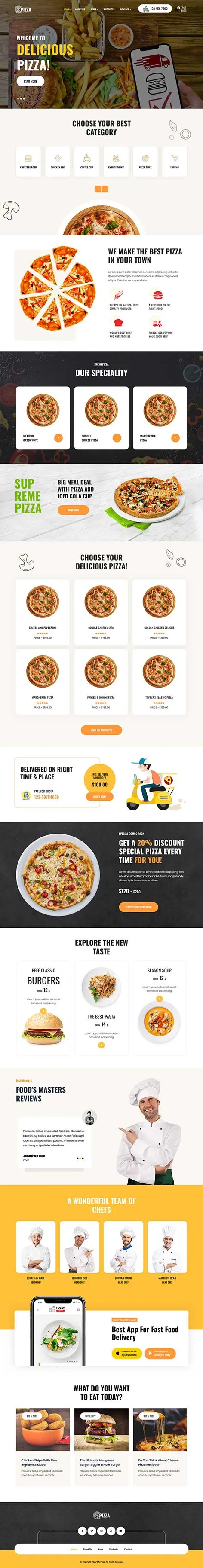 Online Food Ordering WordPress Theme