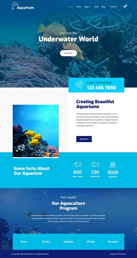 Parallax Scrolling WordPress Theme Free