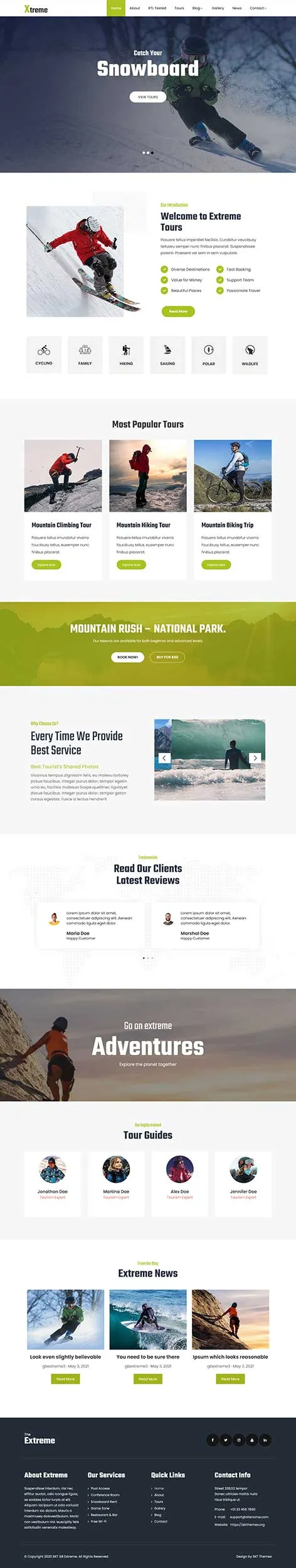 paragliding WordPress Theme