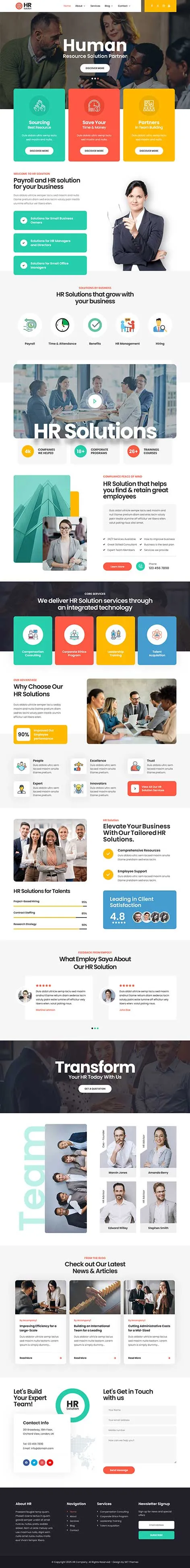Payroll Service WordPress Theme