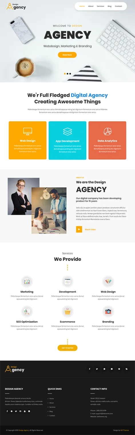 Free IT Services WordPress Theme