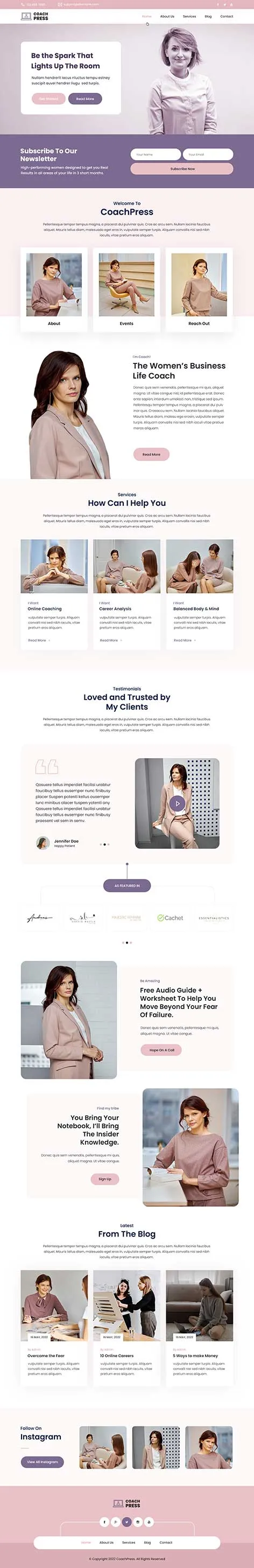 Personal Development WordPress Theme