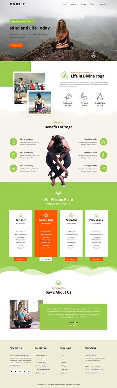 Personal Profile WordPress Theme