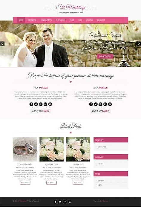 Pink WordPress Theme
