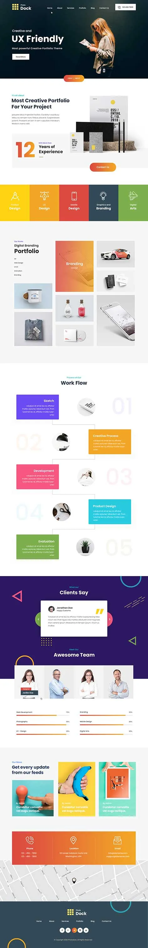 Profile WordPress Theme â€“ Personal Portfolio & Resume Website Design
